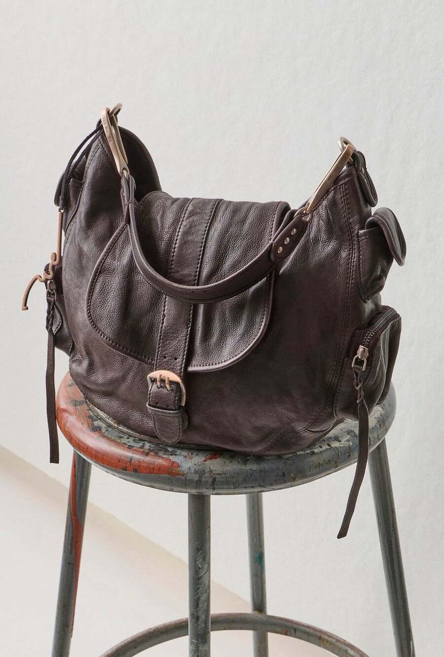 We The Free Baby Asher Tote Espresso Leather NWT - Picture 4 of 9